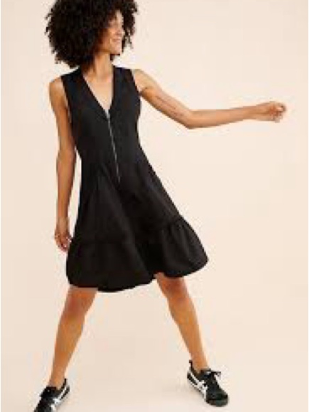 Daily Practice by Anthropologie Trek Utility Mini Dress Black Small